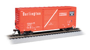 Bachmann HO Scale 40-Foot Hi-Cube Boxcar - Burlington #19826– product image 1