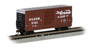 Bachmann 18253 N Scale Rio Grande 67422 Hi-Cube Box Car side view