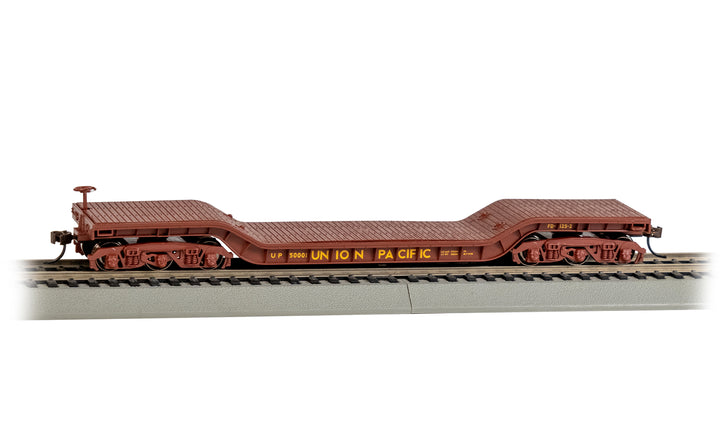 Bachmann HO Scale 52-Foot Center-Depressed Flat Car - Union Pacific #50001
