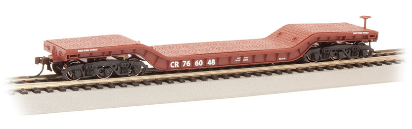 Bachmann HO Scale 52-Foot Center-Depressed Flat Car - Conrail #766048– product image