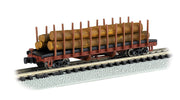 Bachmann N Scale ACF 40' Log Car 1906 - 1935 version - 18351