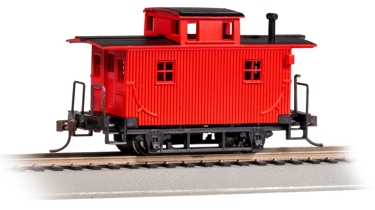 Bachmann HO Scale Old-Time Bobber Caboose - Painted Unlettered - 18449
