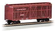 Bachmann HO Scale 40' Stock Car - Santa Fe - 18502