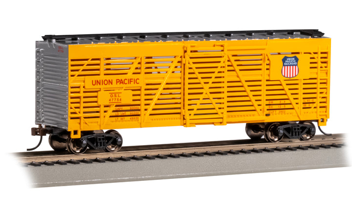 Bachmann HO Scale 40' Stock Car - Union Pacific® #47754 - 18519