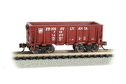 Bachmann N Scale Ore Car - Pennsylvania #14517 - Tuscan Red - 18654