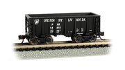 Bachmann N Scale Ore Car - Pennsylvania Railroad #14515 - Black - 18657