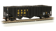 Bachmann HO Scale Bethlehem Steel 100 Ton 3 Bay Hopper - CSX® #326123 - 18718