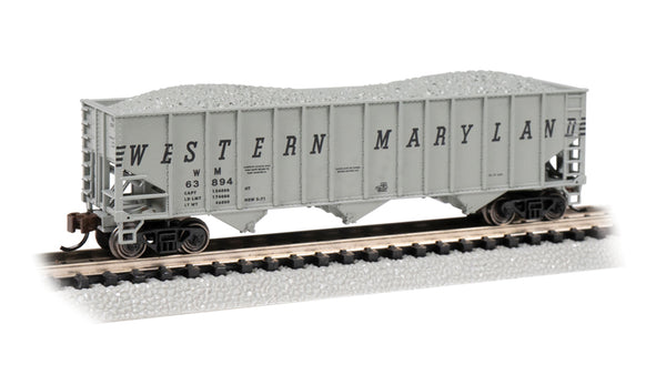 Bachmann N Scale Bethlehem Steel 100-Ton Hopper - Western Maryland® #63894 - 18757