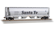 Bachmann HO Scale Canadian 4 Bay Cylindrical Grain Hopper - Santa Fe #314783 - 19102