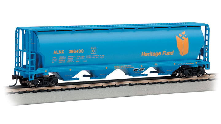 Bachmann HO Scale Canadian 4 Bay Cylindrical Grain Hopper - Alberta Heritage Fund #396400 - 19139