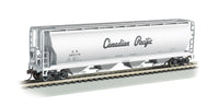 Bachmann HO Scale Canadian 4 Bay Cylindrical Grain Hopper - Canadian Pacific #383176 - 19142