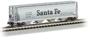 Bachmann N Scale 4 Bay Cylindrical Grain Hopper - Santa Fe #314783 - 19152