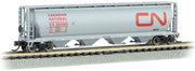 Bachmann N Scale 4 Bay Cylindrical Grain Hopper - Canadian National #382005 - 19163