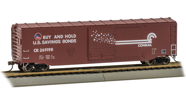 Bachmann HO Scale 50' Sliding Door Boxcar (US Saving Bonds) - Conrail #269198 (without roofwalk) - 19413