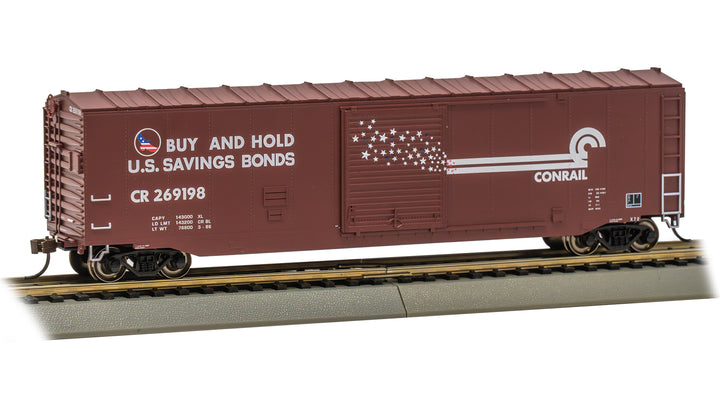 Bachmann HO Scale 50' Sliding Door Boxcar (US Saving Bonds) - Conrail #269198 (without roofwalk) - 19413