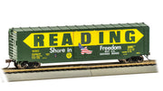 Bachmann HO Scale 50' Sliding Door Boxcar (US Saving Bonds) - Reading #19807 (without roofwalk) - 19416