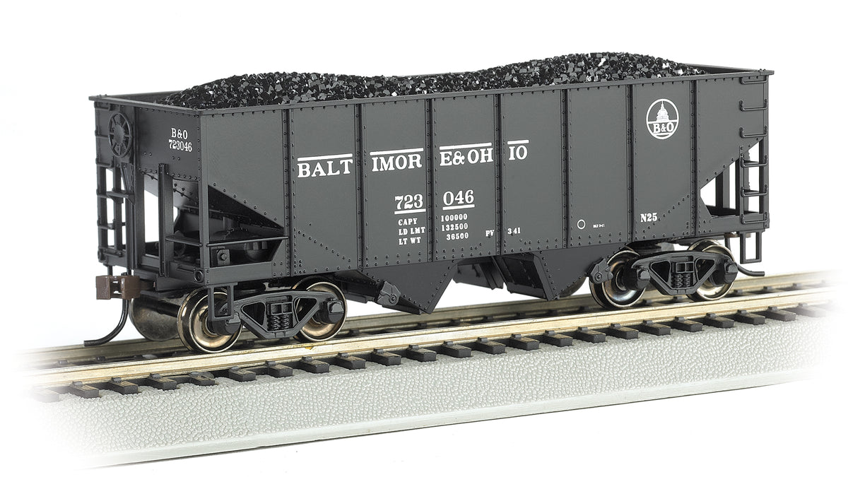 Bachmann HO Scale 55-Ton 2-Bay USRA Outside Braced Hopper - B & O® (Capitol Dome) #723046 - 19509