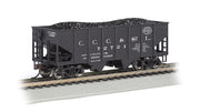 Bachmann HO Scale 55-Ton 2-Bay USRA Outside Braced Hopper - New York Central #72721 - 19517