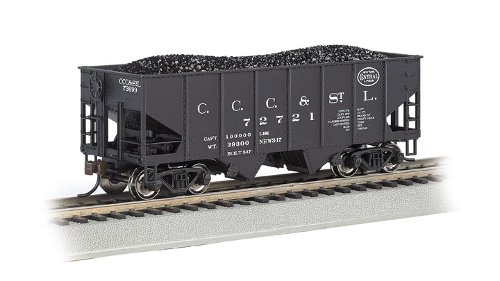 Bachmann HO Scale 55-Ton 2-Bay USRA Outside Braced Hopper - New York Central #72721 - 19517