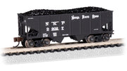 Bachmann N Scale USRA 55-Ton 2-Bay Hopper - Nickel Plate Road #99027 - 19563