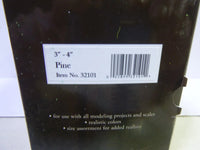 Bachmann SceneScapes 32101 Pine Trees retail package back showing item number and barcode