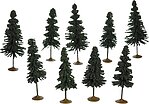 Bachmann SceneScapes Spruce Trees 3 to 4 inch 9-pack 32104
