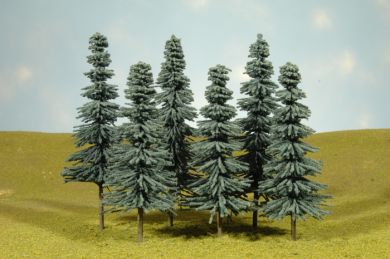 8" - 10" Blue Spruce Trees - Bachmann 32212
