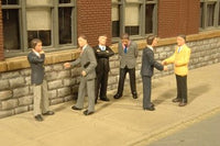 Bachmann SceneScapes 33112 HO scale Businessmen six-piece pre-painted figure set