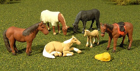 Bachmann 33169 O scale horses 6 figures primary view