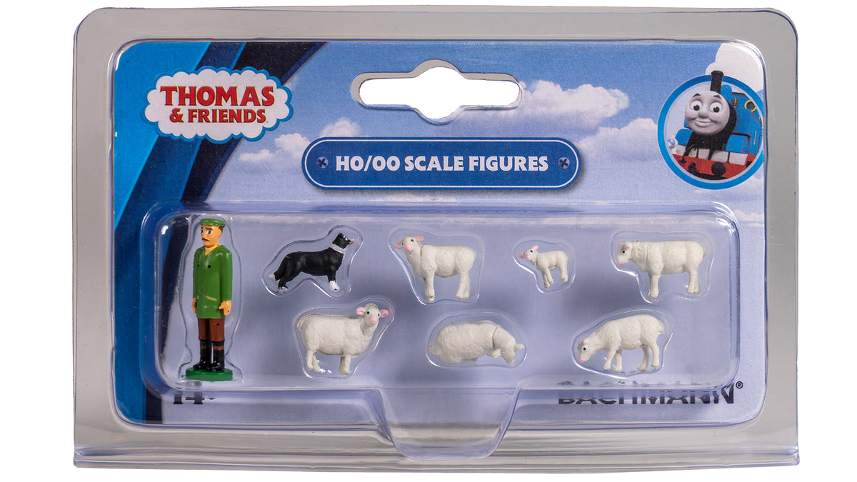 Farmer McColl, Sheepdog, and Sheep - Bachmann 33304
