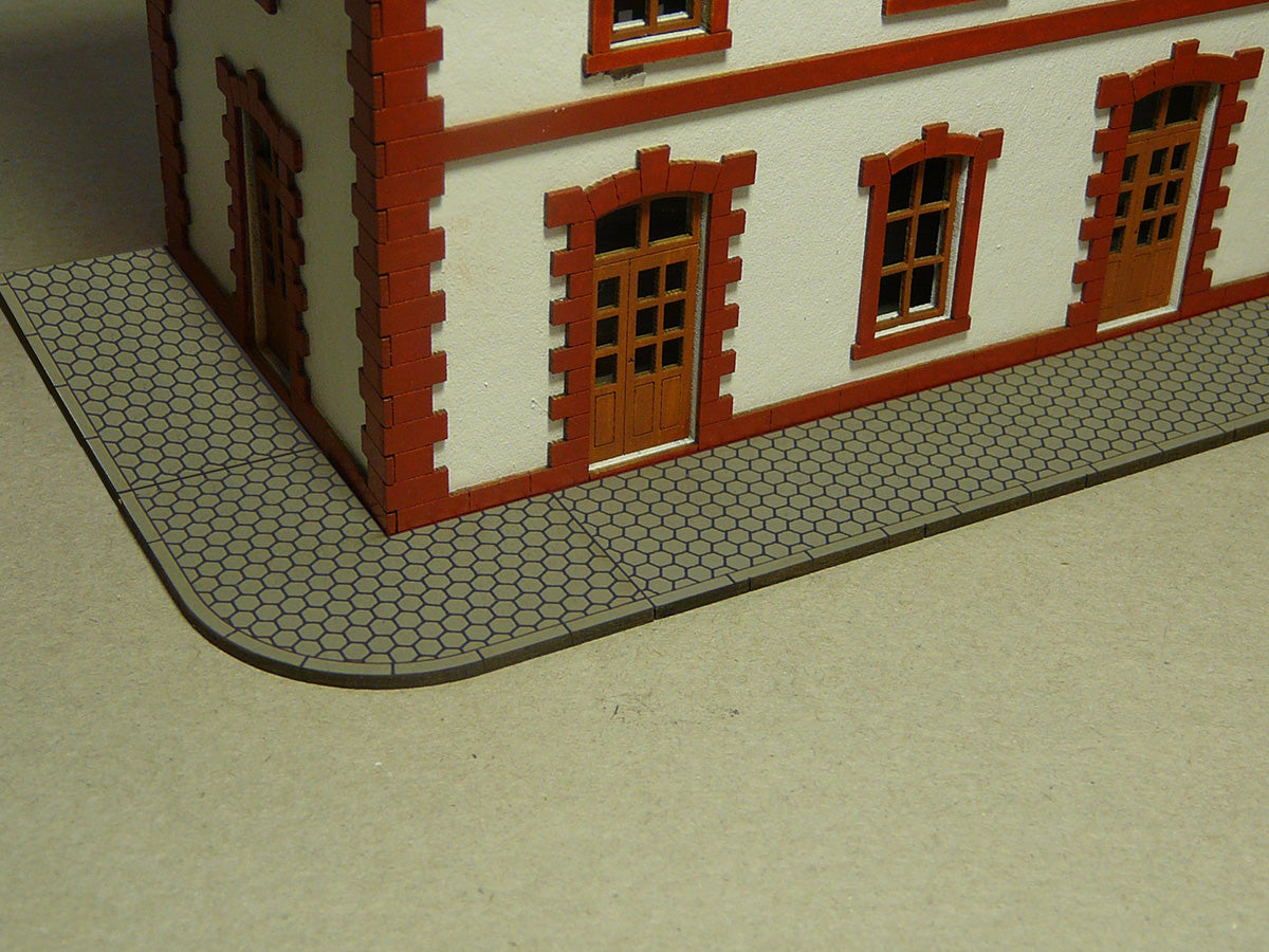 Hexagon Sidewalk (HO Scale) - Bachmann 39105
