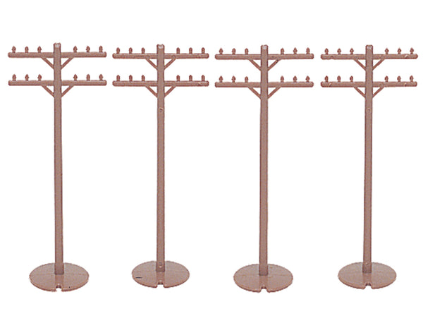 Telephone Poles (12 pieces) - Bachmann 42102