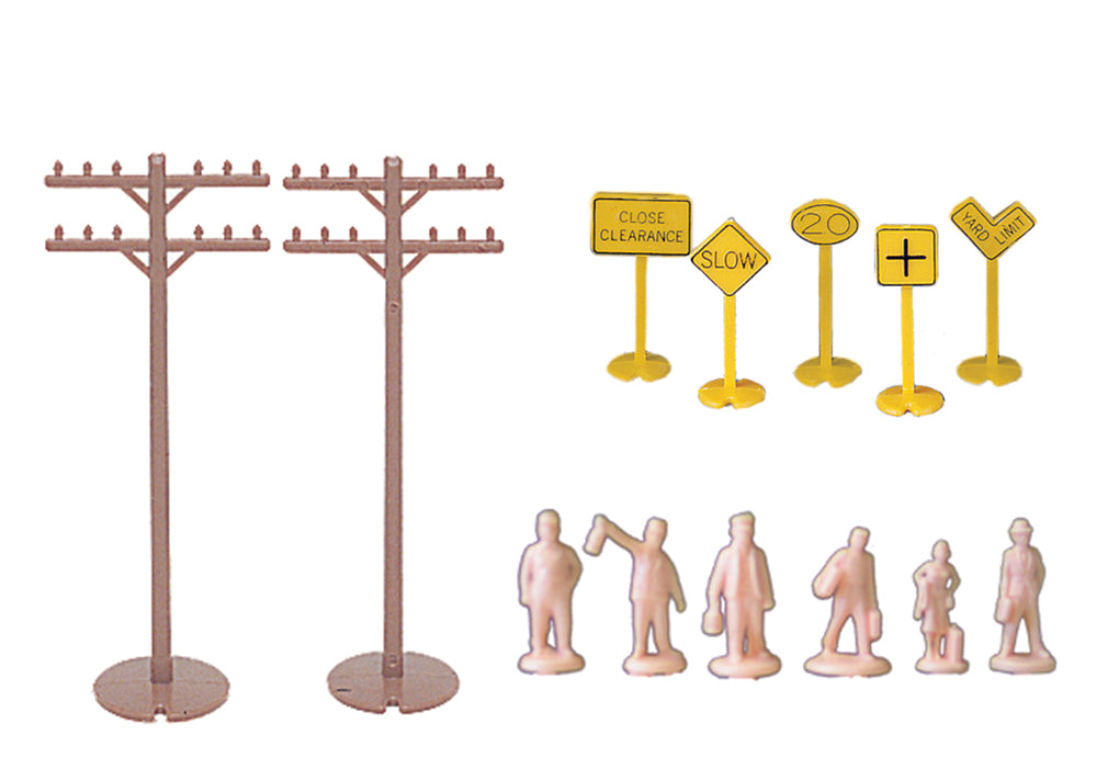 Layout Accessories Assortment (HO Scale) - Bachmann 42104