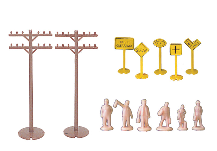 Layout Accessories Assortment (HO Scale) - Bachmann 42104