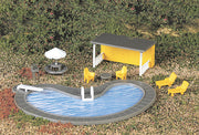 Swimming Pool & Accessories (HO Scale) - Bachmann 42215