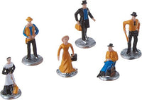 Bachmann 42335 HO scale Old West miniature figures in a Western model railroad scene