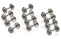 Bachmann 42904 HO 33 inch flat-back metal wheel sets, 12-pack exact product photo