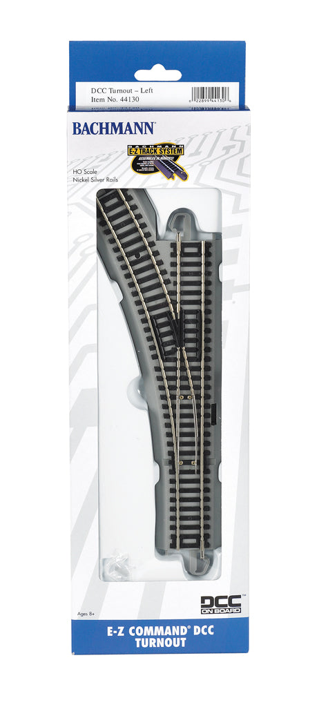 E-Z Command® DCC Turnout - Left (HO Scale) - Bachmann 44130