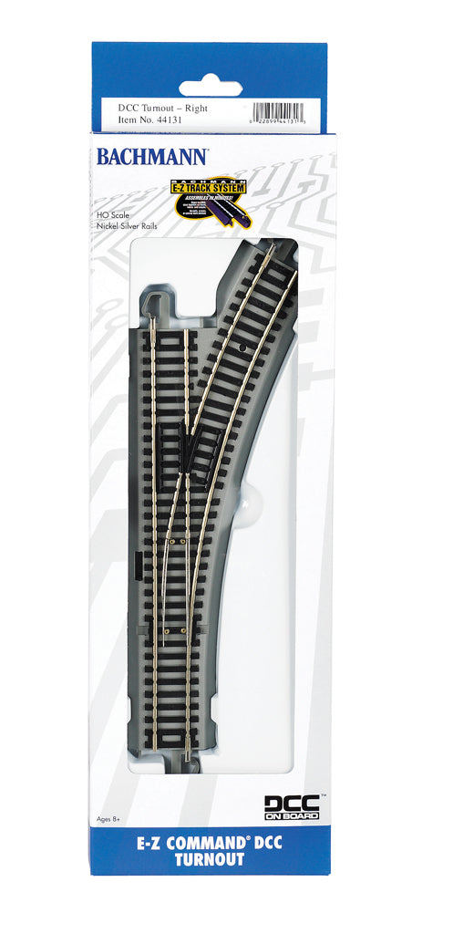 E-Z Command® DCC Turnout - Right (HO Scale) - Bachmann 44131