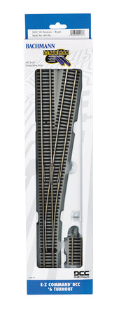 E-Z Command® DCC #6 Turnout - Right (HO Scale) - Bachmann 44136
