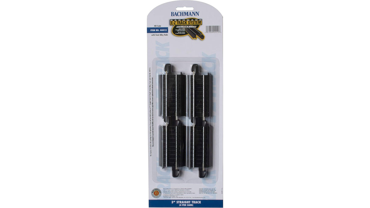 3" Straight (HO Scale Steel Alloy) - Bachmann 44412