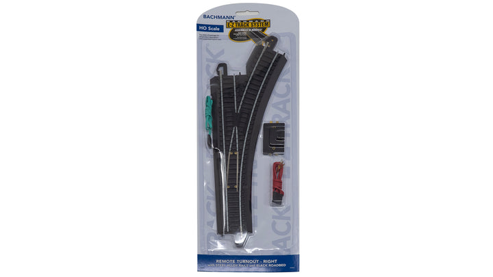Remote Turnout - Right (HO Scale Steel Alloy) - Bachmann 44462
