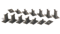 14-Piece Graduated Pier Set (HO Scale) - Bachmann 44471