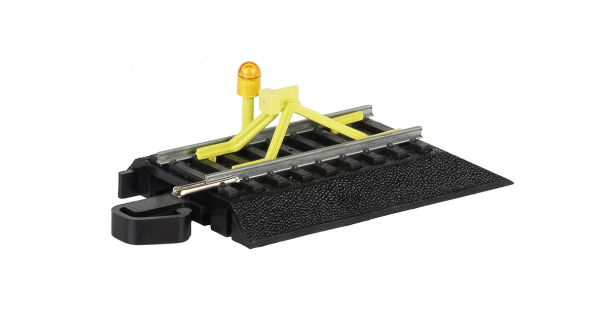 Steel Alloy E-Z Track® Flashing LED Bumper HO - Bachmann 44476
