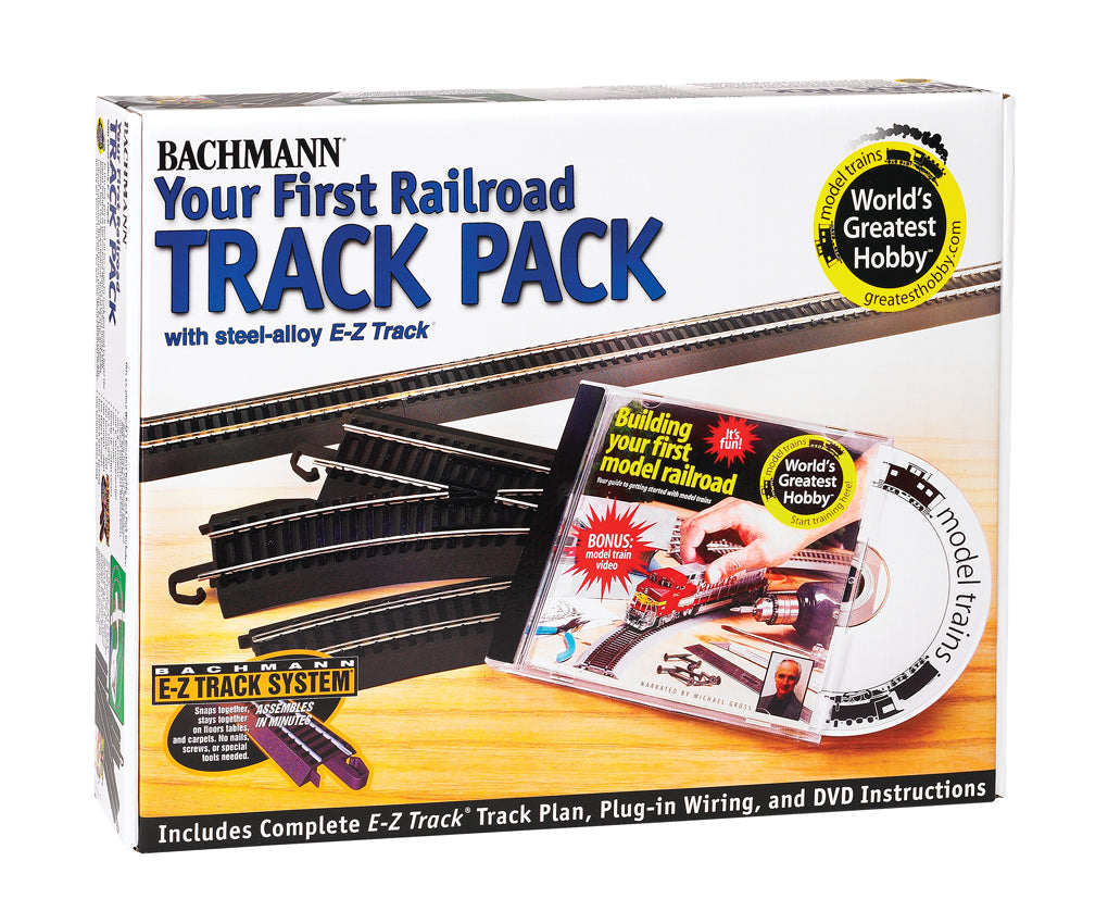 First Railroad Track Pack (HO Scale Steel Alloy) - Bachmann 44497