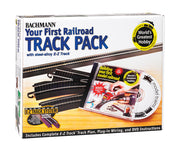 First Railroad Track Pack (HO Scale Steel Alloy) - Bachmann 44497