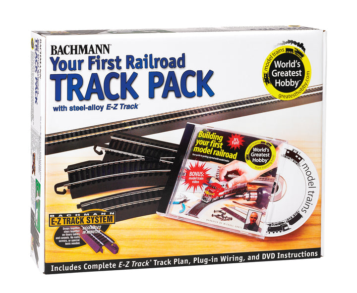 First Railroad Track Pack (HO Scale Steel Alloy) - Bachmann 44497