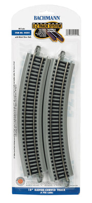 18" Radius Curved (HO Scale Nickel Silver) - Bachmann 44501