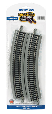 18" Radius Curved (HO Scale Nickel Silver) - Bachmann 44501