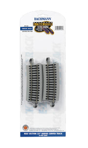 Half Section 22" Radius Curved (HO Scale) - Bachmann 44532